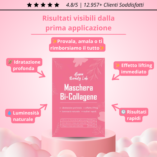 ✨Risultati visibili dalla prima applicazione: Maschera Bi-Collagene
